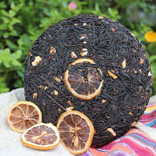 柠檬红茶滇红普洱礼盒装饼茶