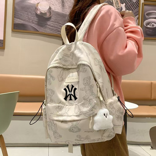 NYMS潮牌大容量学生双肩背包