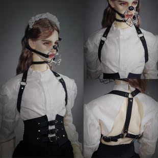 BJD娃用真皮手缝束腹带卡胸背带三分四分叔大道具用定制配饰搭配