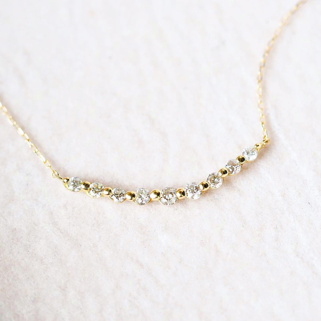 18k Platinum U.S.A Imported Morsang Smile Necklace 10 branch 20 branch 30 Customized pendant Missmoonin the Jewelry/Diamond/Jade/Gold , K gold jewelry, Choker category - from Buy2taobao.com to provide professional Taobao agent buy service