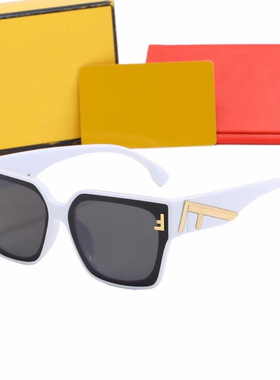 新款百搭个性户外遮阳女士白色太阳墨镜潮流098