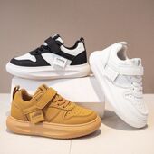 男童小白鞋 女童白鞋 学生板鞋 儿童白色运动鞋 新款 白波鞋 鞋 子轻便