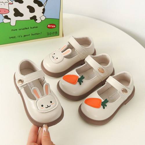 宝宝卡通胡萝卜皮鞋软底洋气单鞋