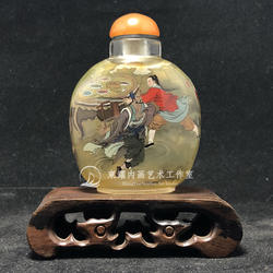 武松新款血溅鸳鸯楼一套四个东江精品衡水内画鼻烟壶纯手工工艺