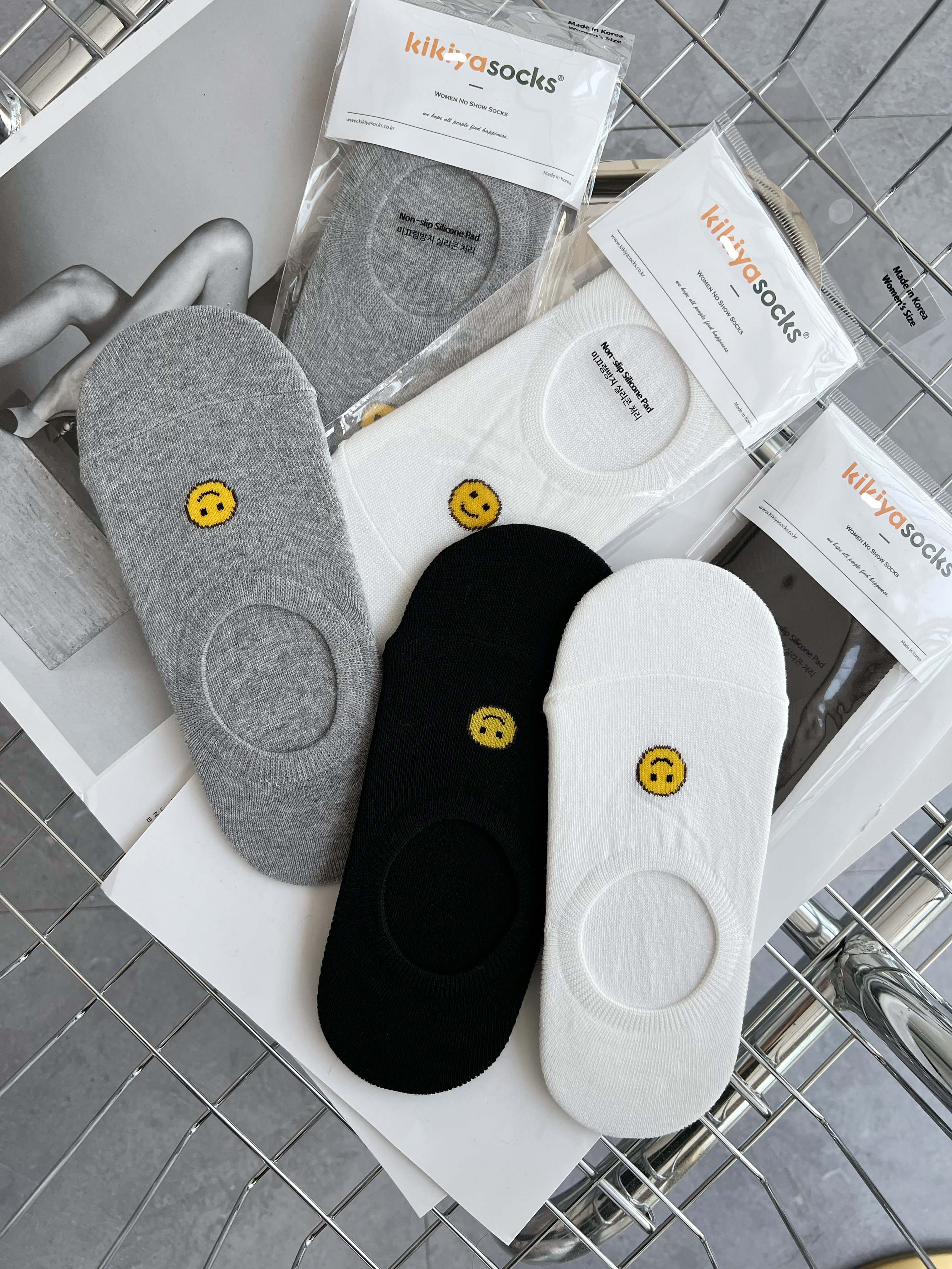 时尚笑脸可爱浅口隐形船袜