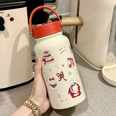 高颜值大容量保温杯316不锈钢