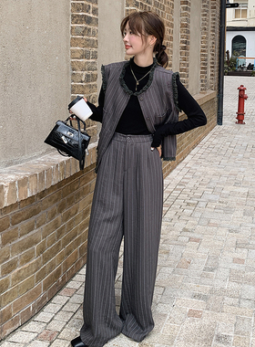 新款现货 又A又飒小香风三件套装177-6651-P185K248