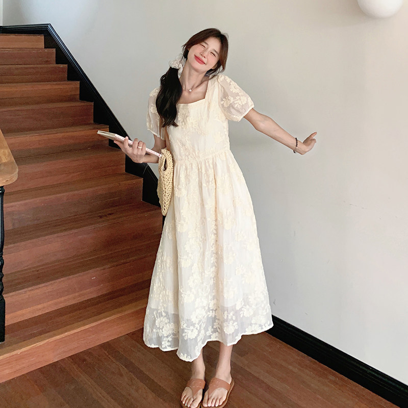 ~蕾丝刺绣连衣裙6628-P125K188,女装连衣裙,2C153