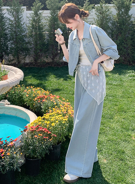 春装有大货 牛仔时尚套装2C153-3385-P185K268