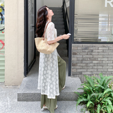 夏装新款设计感蕾丝拼接阔腿裤两件套2C153-832-P165K248，女装连衣裙，2C153