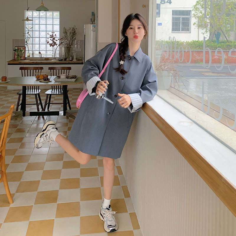 新款风衣外套女春秋新款2C153-6630-P145K208,女装风衣,2C153