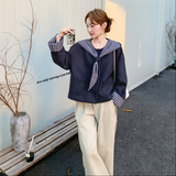 春装藏青色外套连帽2C153-896-P155K238，女装套装/套裙，2C153