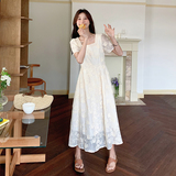~蕾丝刺绣连衣裙6628-P125K188，女装连衣裙，2C153