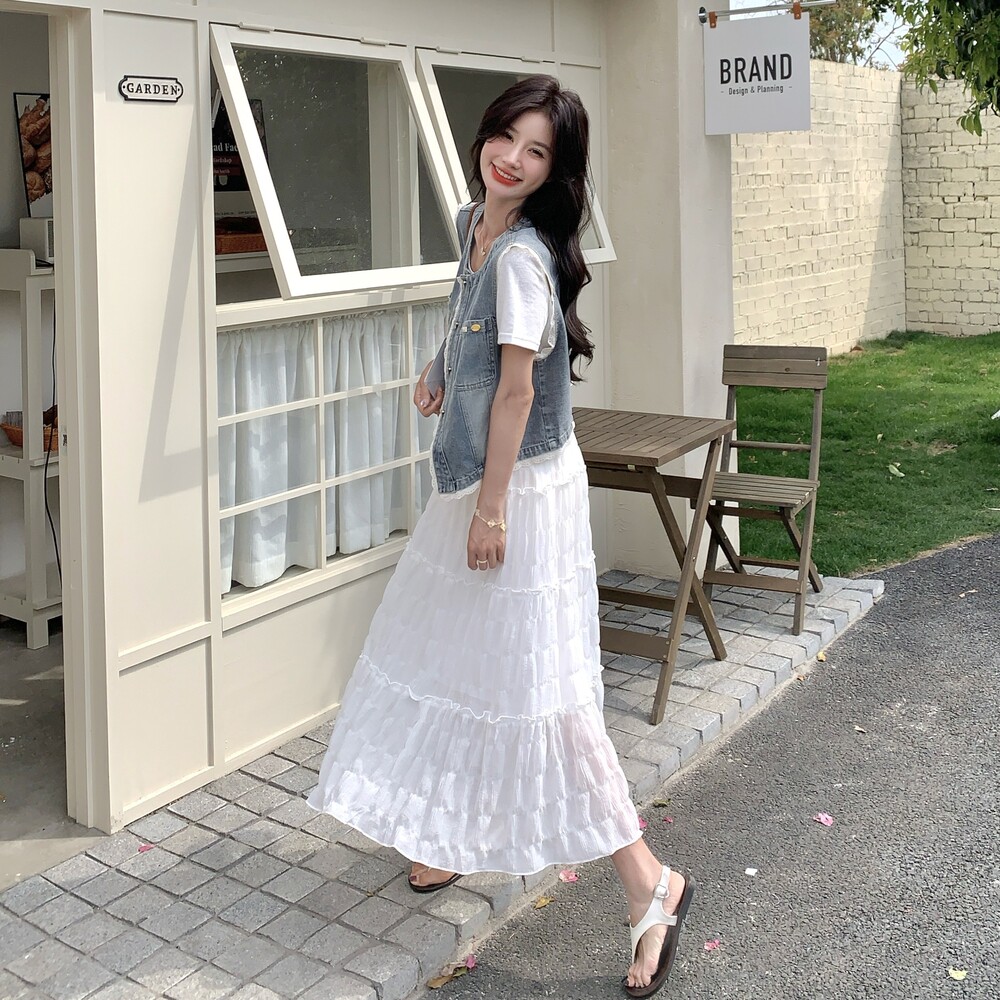 夏装新款马甲+半身裙+T恤三件套2C153-2516-P185K258,女装套装/套裙,2C153