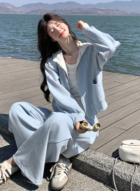 春装有大货 蓝色蕾丝时尚套装 2C153-3380-P185K278