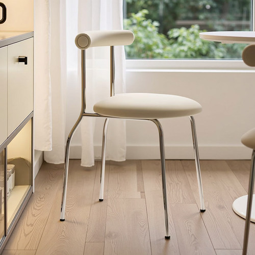 犇超家具奶油风椅子网红复古餐椅