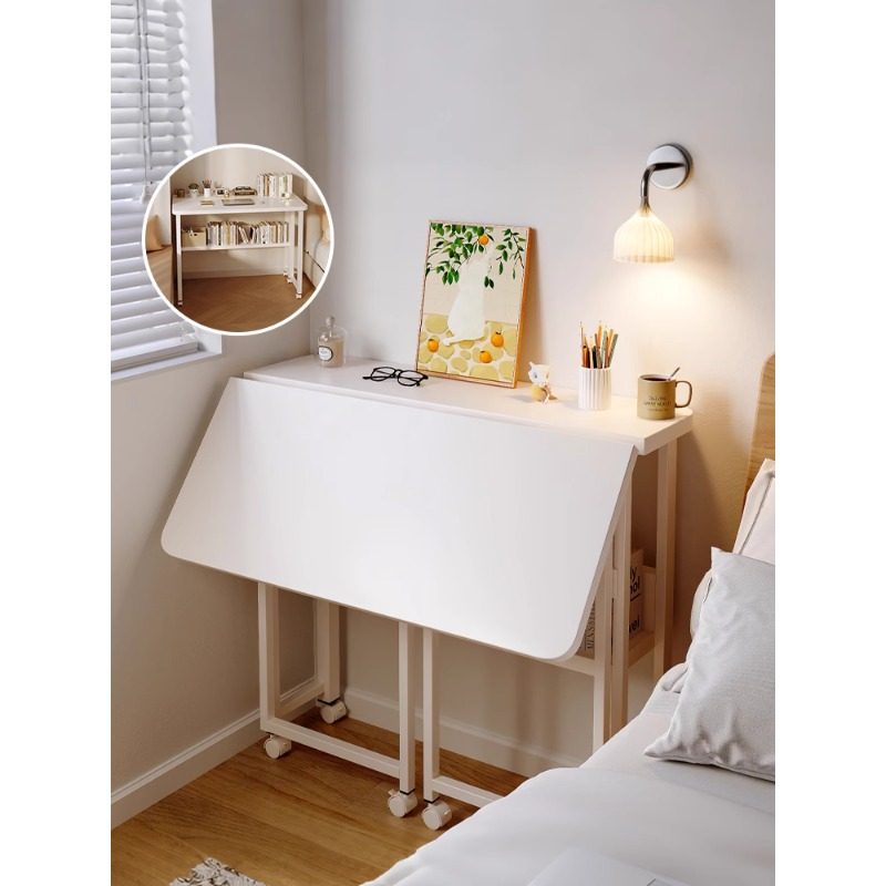 网红新款卧室多功能滑轮折叠桌家用餐桌吃饭桌子简易桌子小方桌子,住宅家具,折叠桌,淘宝优惠券,粉丝福利购,淘宝优惠卷