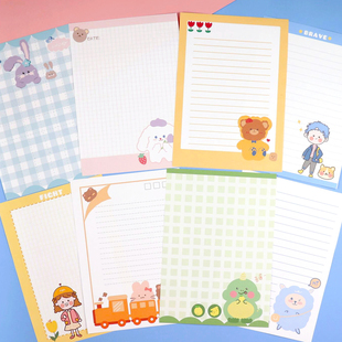 日韩信纸信封套装创意文艺小清新信封袋可爱小羊卡通校庆稿纸包邮