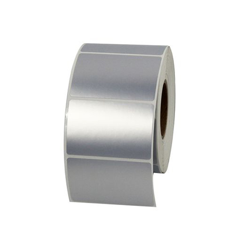 特惠PET条码纸80x60亚银不干胶标签纸TSC247 344 345消银龙贴纸