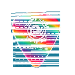 达达里奥 赛璐珞吉他拨片 彩虹色多彩民谣电木吉他扫弦指弹 Pick