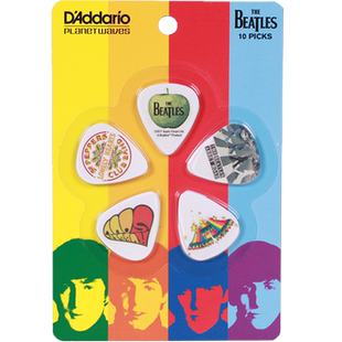 达达里奥披头士纪念吉他拨片 THE BEATLES电木民谣吉他弹片Picks
