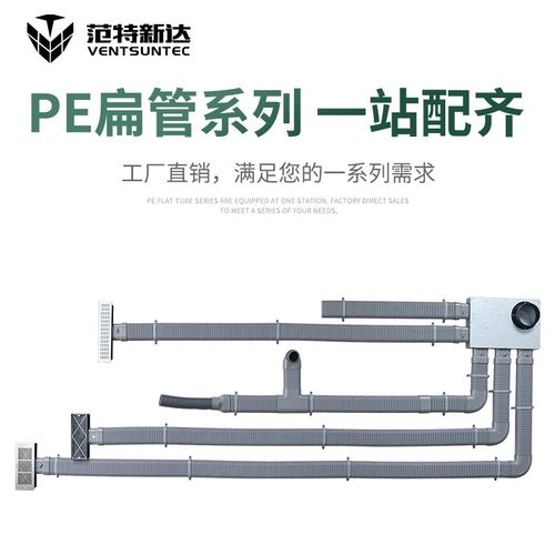 新风系统PE管双壁波纹管扁管
