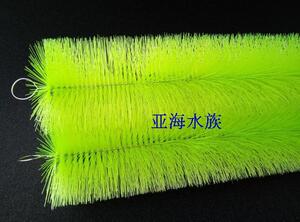 包邮锦鲤池过滤毛刷鱼池过滤材料滤材绿色十字毛刷304钢1.6芯50支