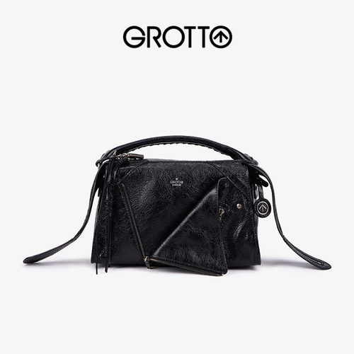 Grotto个乐复古斜挎包迷你