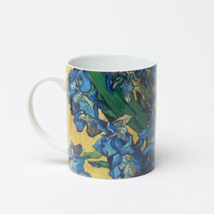 现货 欧洲旅游荷兰阿姆斯特丹梵高博物馆鸢尾花马克杯杯子陶瓷