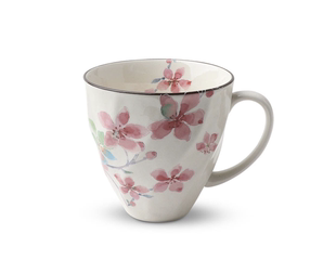 现货美国大都会艺术博物馆日本产樱花/鸢尾花/玫瑰陶瓷马克杯杯子