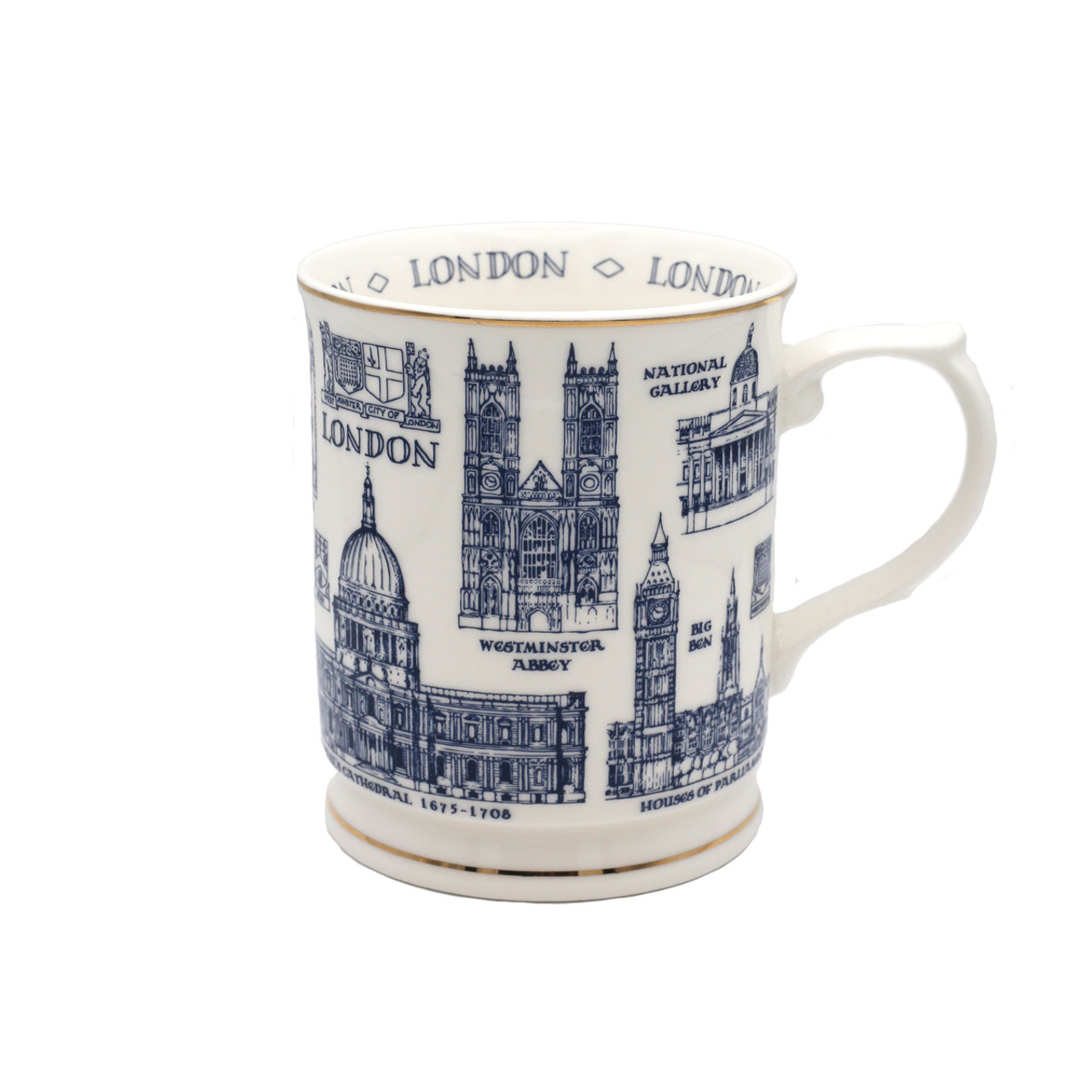 现货欧洲英国西敏寺威斯敏斯特马克杯杯子优质陶瓷伦敦遗产地图