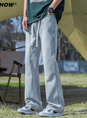 VIISHOW微喇牛仔裤男夏季新款男vibe宽松男款喇叭裤美式高街裤子