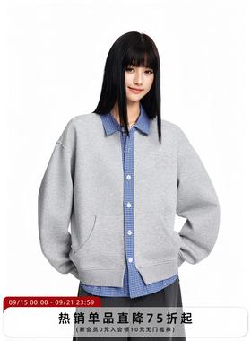 【Achock官方店】acac系列开衫格子假两件衬衫外套老钱风卫衣男女