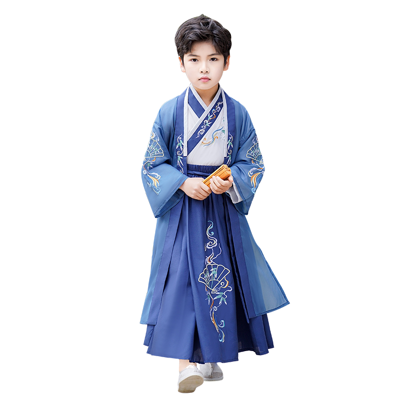 儿童汉服男孩古装2026新款春秋演出服国学少爷服中国风侠客唐装