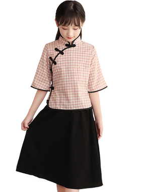 女童五四青年装复古演出服民国风