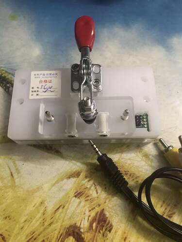 DC3.5立体头三四级母座测试治具 耳机线测试治具 三级四级均可用