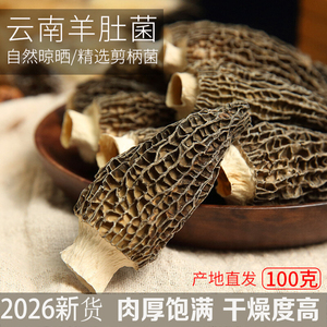 羊肚菌干货特级野生菌新鲜散装