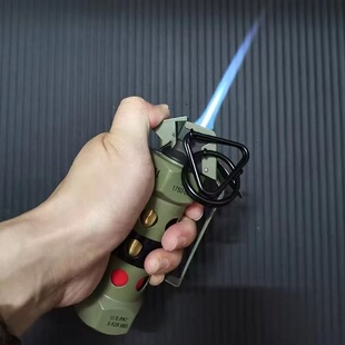 创意模型手榴弹手雷防风蓝焰打火机个性全金属充气男士送礼包邮潮