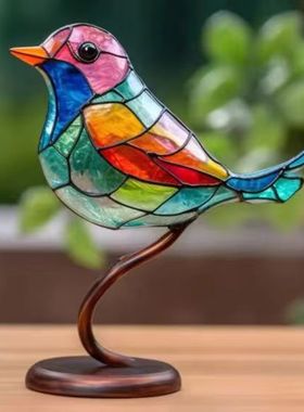 小鸟挂件挂件亚克力家居装饰