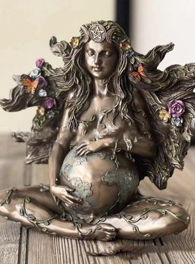 母亲盖亚雕像家居装饰品