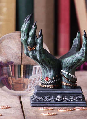 新品恶魔之手水晶球支架桌面