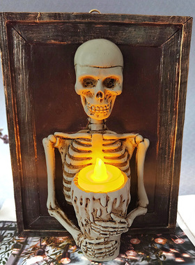 万圣节骷髅装饰树脂摆件