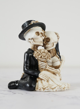 万圣节新品骷髅新郎和新娘