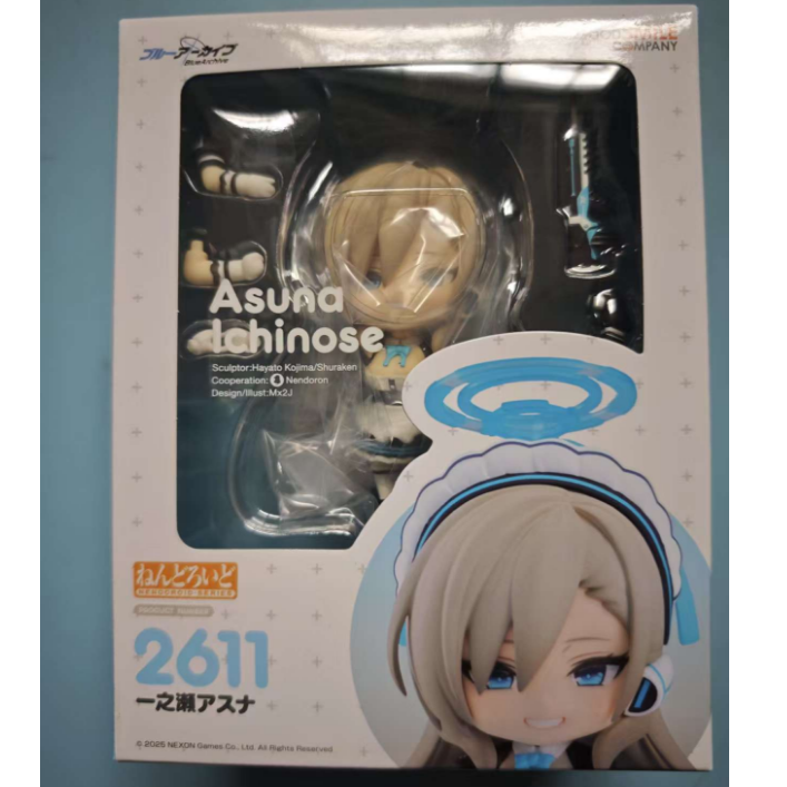 樱漫社GSC 粘土人 2611 碧蓝 蔚蓝档案 一之濑明日奈 Q版手办现货