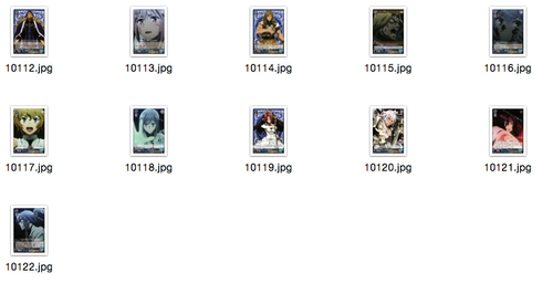 FATE/APOCRYPHA蓝色卡牌