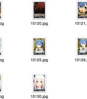 WS 黑白双翼 卡牌 RE0 蓝色C卡