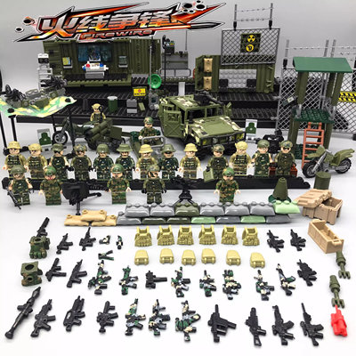 装甲车坦克悍马军事特种兵人仔