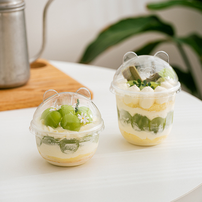 U型甜品波波杯蛋糕杯打包