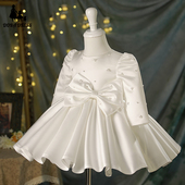 新款 儿童礼服公主裙高端花童婚礼小女孩礼服女童钢琴周岁生日礼服