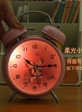 kuromi库洛米儿童闹钟学生专用起床神器可爱酷洛米时钟女孩闹铃